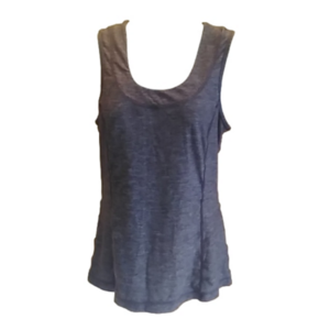 2/25 Lululemon Grey Run Dash Tank Top Ruffle Back Sz S